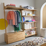 Корзина для белья из ткани букле Boucle Organizers Round варинант исполнения - 4 | Loft Concept в Новосибирске