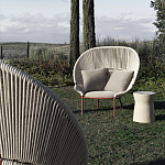 Дизайнерское уличное кресло с веревочной спинкой PETALO Armchair варинант исполнения - 3 | Loft Concept в Новосибирске