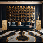 Торшер прямоугольный из натурального камня Calcite Geometry варинант исполнения - 11 | Loft Concept в Новосибирске