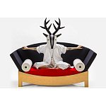 Дизайнерский диван с двумя подушками-валиками Poltronova Mitzi Sofa варинант исполнения - 9 | Loft Concept в Новосибирске