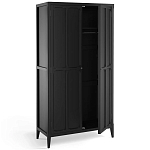 Шкаф черный Silva Black Cabinet варинант исполнения - 3 | Loft Concept в Новосибирске