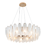 Люстра Mont Saint-Michel Золотая с Рельефным Стеклом варинант исполнения - 1 | Loft Concept в Новосибирске