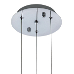 Подвесной светильник хром Trio Odile Acrylic Tube Hanging Lamp Chrome варинант исполнения - 3 | Loft Concept в Новосибирске