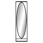 Зеркало овальное в металлической оправе в стиле лофт Urban Style Space варинант исполнения - 1 | Loft Concept в Новосибирске