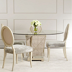 Стол обеденный круглый на зеркальном основании Spectacular Table варинант исполнения - 1 | Loft Concept в Новосибирске