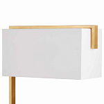 Торшер с прямоугольным абажуром на золотом металлическом каркасе Rectangular Plane  варинант исполнения - 2 | Loft Concept в Новосибирске