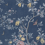 Обои ручная роспись Houghton Dark Blue варинант исполнения - 1 | Loft Concept в Новосибирске