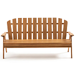 Садовая скамья из массива акации Ruth Wooden Bench варинант исполнения - 1 | Loft Concept в Новосибирске