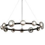 Светодиодная кольцевая люстра IONA Сhandelier black варинант исполнения - 3 | Loft Concept в Новосибирске