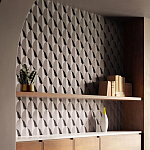 Гипсовая 3D Панель DRAGON SCALE - C варинант исполнения - 1 | Loft Concept в Новосибирске