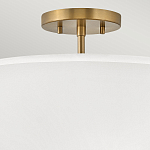 Потолочный светильник с двухслойным белым текстильным абажуром Hinkley варинант исполнения - 16 | Loft Concept в Новосибирске