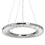 Люстра круглая с прозрачной хрустальной рамкой Maude Crystal Light варинант исполнения - 1 | Loft Concept в Новосибирске