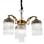 Подвесная люстра с плафонами с виде трубчатых хрустальных подвесок Cadice Chandelier варинант исполнения - 1 | Loft Concept в Новосибирске