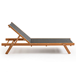 Шезлонг из текстиля и эвкалипта Power of Nature варинант исполнения - 2 | Loft Concept в Новосибирске