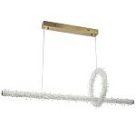 Подвесной линейный светильник Gilbertine Crystals Linear Hanging Lamp варинант исполнения - 2 | Loft Concept в Новосибирске