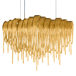 Люстра подвесная с металлическими цепочками и изогнутыми металлическими дугами 72 см Atlantis Chain варинант исполнения - 16 | Loft Concept в Новосибирске