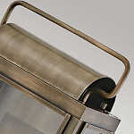 Настенный фонарь прямоугольной формы цвета состаренная латунь с двумя лампами Hinkley варинант исполнения - 4 | Loft Concept в Новосибирске