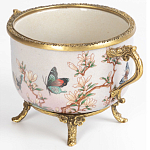 Фарфоровая чаша с бронзовыми элементами Eden Garden варинант исполнения - 2 | Loft Concept в Новосибирске