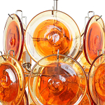 Люстра из оранжевых стеклянных дисков OrangeGlowing Reflectors варинант исполнения - 1 | Loft Concept в Новосибирске