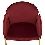 Стул бордовый на золотистых ножках Burgundy Chair варинант исполнения - 5 | Loft Concept в Новосибирске