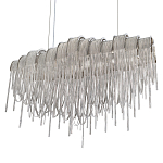 Люстра подвесная с металлическими цепочками и изогнутыми металлическими дугами 72 см Atlantis Chain варинант исполнения - 7 | Loft Concept в Новосибирске