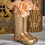 Ваза в форме сапог с рельефной текстурой и ручками Vase Boot варинант исполнения - 3 | Loft Concept в Новосибирске