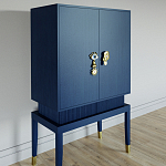 Кабинетный шкаф Elsa Dreams Blue с 2-мя ящиками варинант исполнения - 1 | Loft Concept в Новосибирске