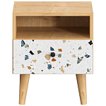Прикроватная тумба с изображением на ящике Elise Nightstand варинант исполнения - 14 | Loft Concept в Новосибирске