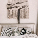 Панно Современный Гобелен ручная работа Туманное Утро варинант исполнения - 4 | Loft Concept в Новосибирске