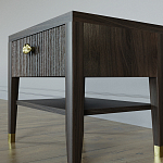 Прикроватная тумбочка с ящиком Elsa Dreams Walnut варинант исполнения - 3 | Loft Concept в Новосибирске