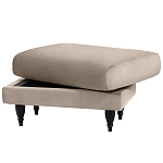 Мягкий пуф на деревянных ножках Garner Pouf варинант исполнения - 4 | Loft Concept в Новосибирске