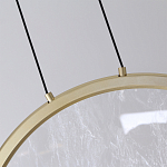 Светодиодный подвесной светильник круглой формы с металлической рамой золотого цвета Marble Glow 47 варинант исполнения - 5 | Loft Concept в Новосибирске