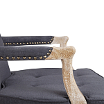 Кресло Aubrey Classical Armchair dark grey velour варинант исполнения - 5 | Loft Concept в Новосибирске