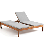 Шезлонг двухместный из эвкалипта Sunset варинант исполнения - 2 | Loft Concept в Новосибирске