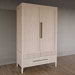 Шкаф платяной Primo с выдвижными ящиками шпон Черный дуб варинант исполнения - 3 | Loft Concept в Новосибирске