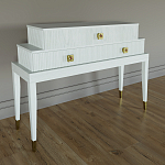 Премиальная Консоль с тремя ящиками Elsa Dreams White варинант исполнения - 1 | Loft Concept в Новосибирске