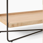 Консоль деревянной столешницей и полкой Wooden Table Top and Shelf варинант исполнения - 3 | Loft Concept в Новосибирске