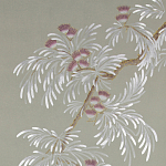 Обои ручная роспись Silk Tree Special Colourway on grey painted Xuan paper варинант исполнения - 1 | Loft Concept в Новосибирске