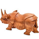Статуэтка деревянная в виде носорога Rhino Horn варинант исполнения - 2 | Loft Concept в Новосибирске