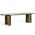 Дизайнерский рабочий стол из металла BLEVIO Table варинант исполнения - 10 | Loft Concept в Новосибирске