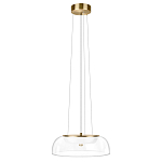 Подвесной светильник  с плоским прозрачным стеклянным плафоном Grada Light варинант исполнения - 2 | Loft Concept в Новосибирске