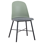 Стул из прочного пластика на металлическом основании Anora Green  варинант исполнения - 1 | Loft Concept в Новосибирске