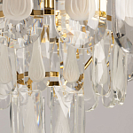 Люстра многоярусная с овальными прозрачными подвесками 28 см Harmonica варинант исполнения - 8 | Loft Concept в Новосибирске