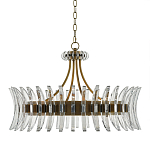 Люстра круглая с прозрачными элементами в форме полумесяца Crescent варинант исполнения - 2 | Loft Concept в Новосибирске