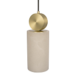 Подвесной светильник с цилиндрическим мраморным плафоном Marble square варинант исполнения - 3 | Loft Concept в Новосибирске