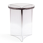 Стол журнальный круглый Acrylic Аether Smoke варинант исполнения - 3 | Loft Concept в Новосибирске