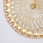 Подвесной светильник с плафоном из рельефного стекла Peony Glass Bronze  варинант исполнения - 6 | Loft Concept в Новосибирске