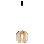 Подвесной светильник со стеклянным рельефным плафоном хром Perforated Glass 25 варинант исполнения - 2 | Loft Concept в Новосибирске