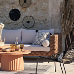 Трехместный садовый диван из плетеного пластика Matteo варинант исполнения - 5 | Loft Concept в Новосибирске