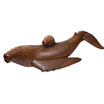 Статуэтка деревянная в виде двух китов Mammals варинант исполнения - 2 | Loft Concept в Новосибирске